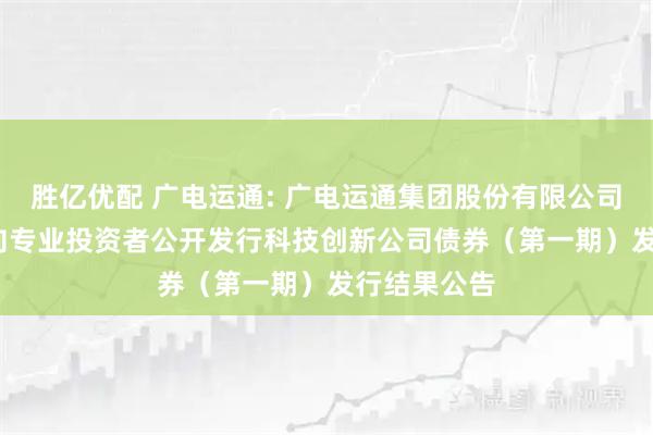 胜亿优配 广电运通: 广电运通集团股份有限公司2025年面向专业投资者公开发行科技创新公司债券（第一期）发行结果公告