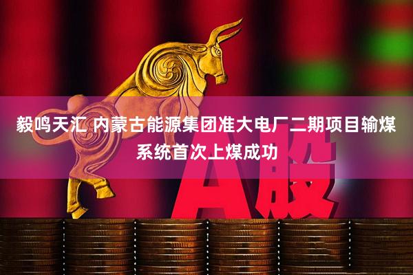 毅鸣天汇 内蒙古能源集团准大电厂二期项目输煤系统首次上煤成功
